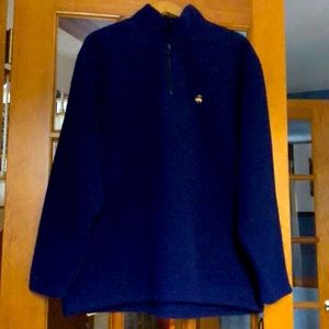 Brooks Brothers navy 1/4 zip Fleece - size Large